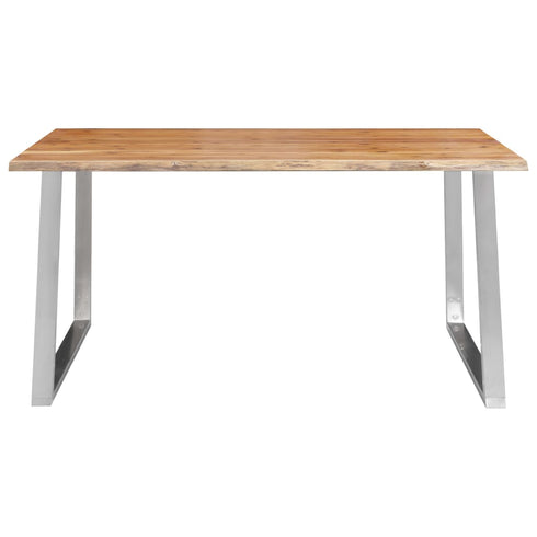 Rustika Rowe -  3 Piece Dining Set Solid Acacia Wood Brown